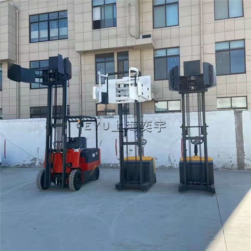 四輪座駕電動紙筒夾抱叉車